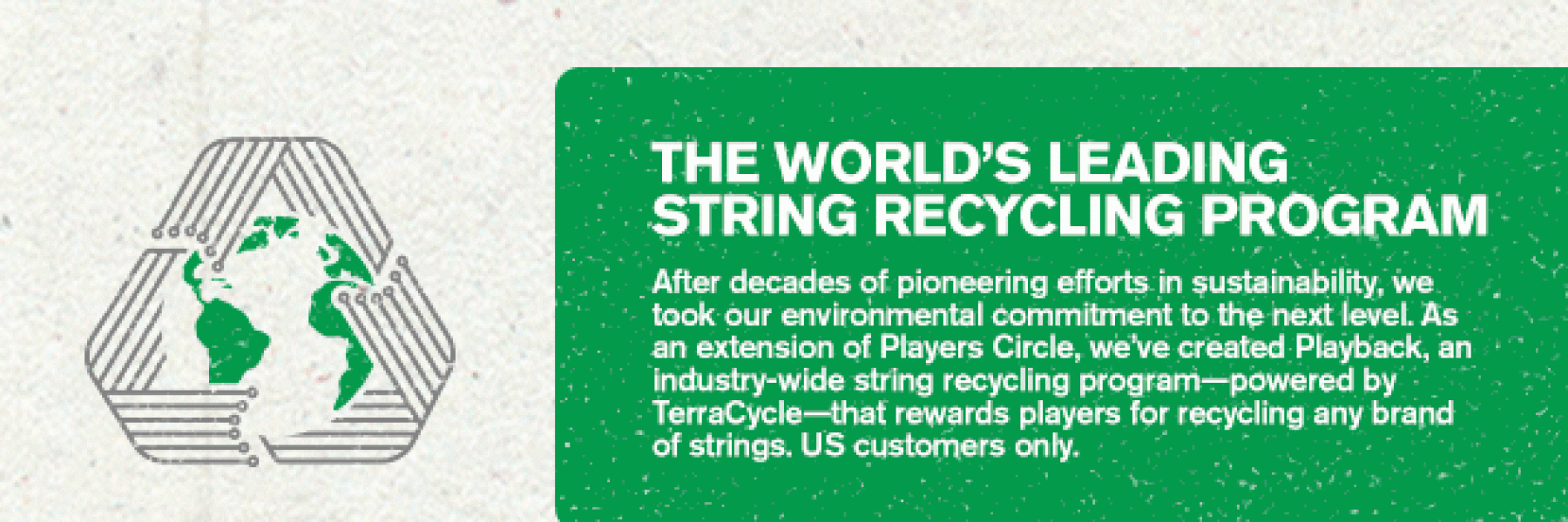 Anthony Mantova believes recycling strings is a great way for guitar players to 'give back.'